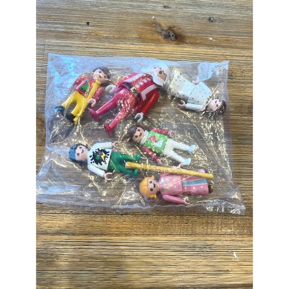 Playmobil Other - Playmobil‎ 3943 Assorted Christmas Figures Y2K New In Sealed Bag Vintage